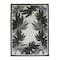World Rug Gallery Tropical Floral Border Flatweave Indoor/Outdoor Area Rug 5' X 7' Gray 9012GRAY5X7 - alternate 2